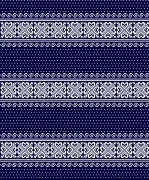 Christmas pattern pixel vector illustration イラスト素材