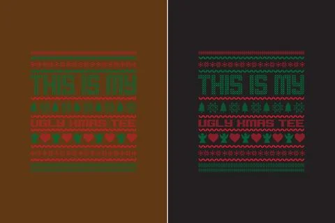 Christmas-pattern-pixel-vector-illustration Illustrazione stock