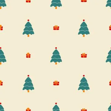 Christmas pattern, seamless design. Merry  card decorat Stock-Illustration