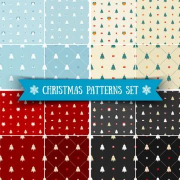 Christmas pattern, seamless. Merry  card decoration. Ha Stock Illustration