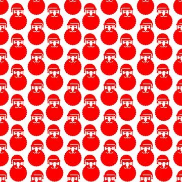 Christmas pattern seamless. Santa icon pattern seamless. symbol new year text Stock Illustration