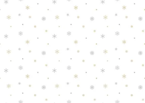Christmas pattern seamless. Vector holidays background white color with golde Illustrazione stock