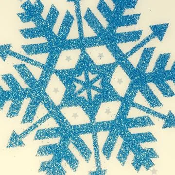 Christmas pattern snowflake background - blue on white background Stock Photos