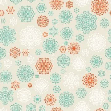 Christmas pattern snowflake background. EPS 10 vector Stockillustratie