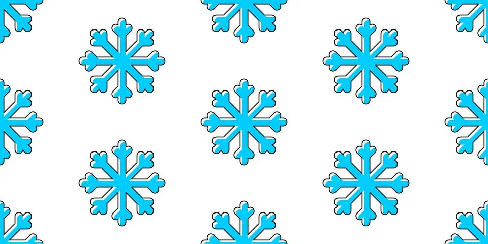 Christmas pattern with snowflakes Stock Illustration