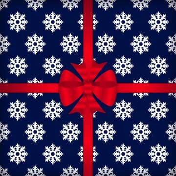 Christmas pattern with snowflakes vector Stock Illustration