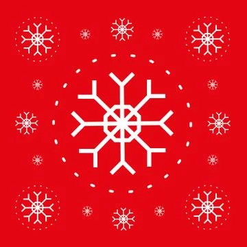 Christmas pattern with snowflakes vector 스톡 일러스트