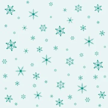 Christmas pattern with snowflakes. Vector illustration 스톡 일러스트