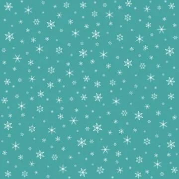 Christmas pattern with snowflakes. Vector illustration Stock Illustration