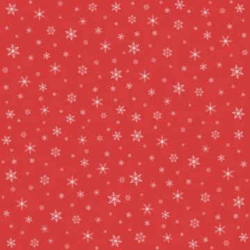 Christmas pattern with snowflakes. Vector illustration Stock Illustration