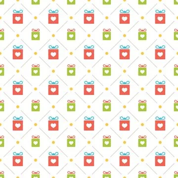 Christmas pattern vector background design for wrapping paper, greeting car.. Stock Illustration