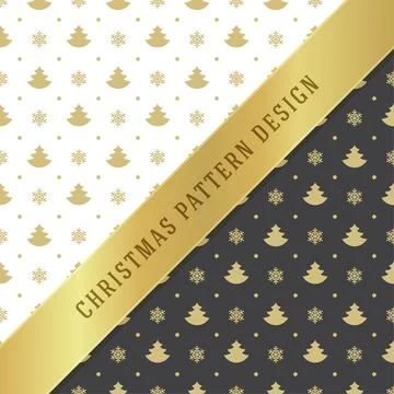 Christmas pattern vector background design for wrapping paper, greeting car.. Stock Illustration