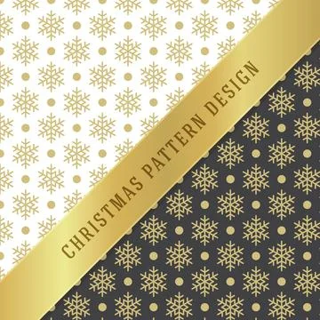 Christmas pattern vector background design for wrapping paper, greeting car.. Stock Illustration