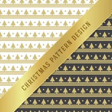 Christmas pattern vector background design for wrapping paper, greeting car.. Stock Illustration