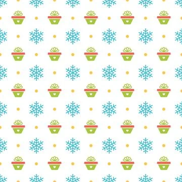 Christmas pattern vector background design for wrapping paper, greeting car.. Stock Illustration