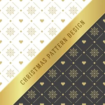 Christmas pattern vector background design for wrapping paper, greeting car.. Stock Illustration
