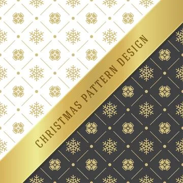 Christmas pattern vector background design for wrapping paper, greeting car.. Stock Illustration
