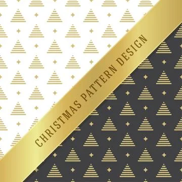 Christmas pattern vector background design for wrapping paper, greeting car.. Stock Illustration