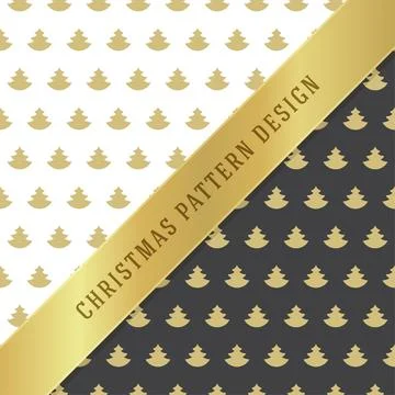 Christmas pattern vector background design for wrapping paper, greeting car.. Stock Illustration