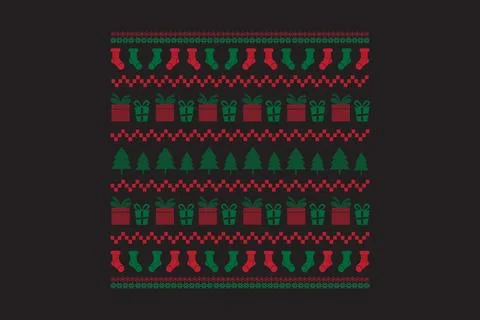 Christmas pattern winter texture Stock Illustration