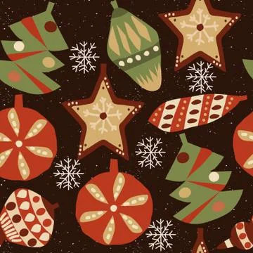 Christmas-pattern1 Stock Illustration