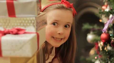 Christmas peek Stock Footage 29155165