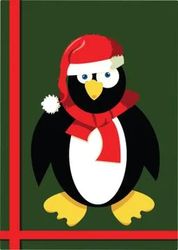 Christmas penguin Stock Illustration