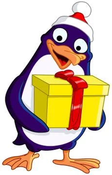 Christmas Penguin Stock Illustration