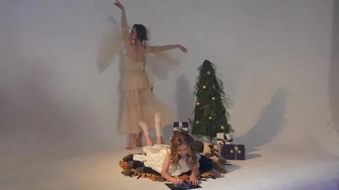 Christmas performance. Theatrical performance Christmas Stock Footage 299609352