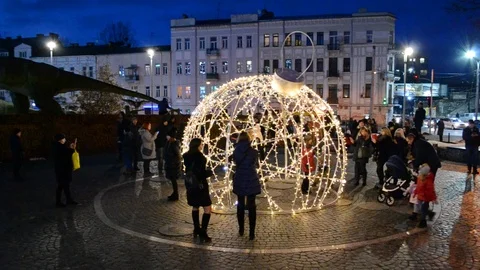 Christmas photo zone Stock Footage 100240770
