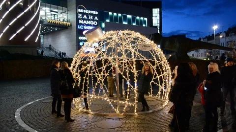 Christmas photo zone Stock Footage 100240775