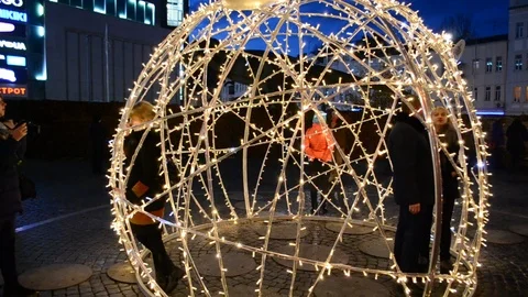 Christmas photo zone Stock Footage 100240778