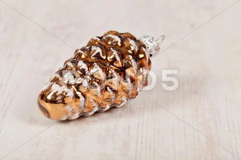 Christmas pine cone Stock Photos