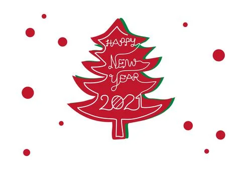 Christmas pine tree vector for Happy new years 2021 Celebration festival ep11 Stock Illustration