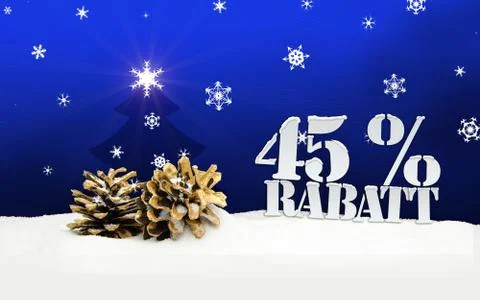 Christmas pinecone tree 45 percent rabatt discount Stock Illustration