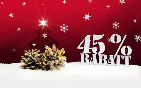 Christmas pinecone tree 45 percent rabatt discount Stock Illustration