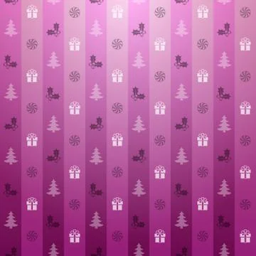 Christmas pink background Stock Illustration