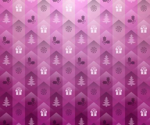 Christmas pink background Stock Illustration
