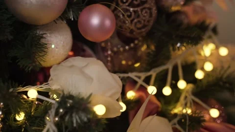 Christmas pink balls Stock Footage 167740879