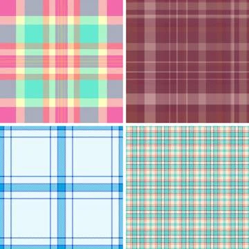 Christmas plaid pack tailored for small business products. Ideal for gift sho Stock Illustration