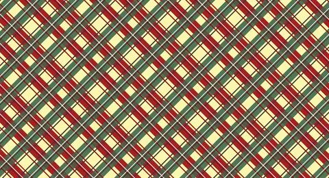 Christmas Plaid Pattern Wallpaper Background EPS Vector イラスト素材