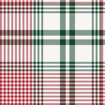 Christmas Plaid Tartan Seamless Pattern Design Stock Illustration
