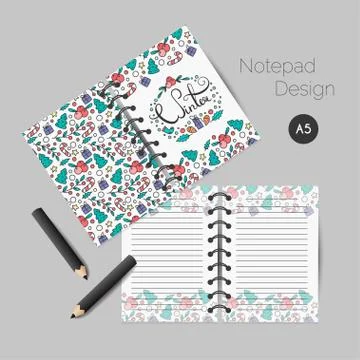 Christmas planner template Stock Illustration