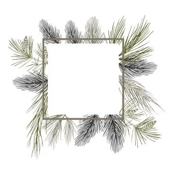 Christmas plants set. Stock Illustration