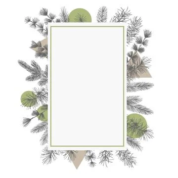 Christmas plants set. Stock Illustration