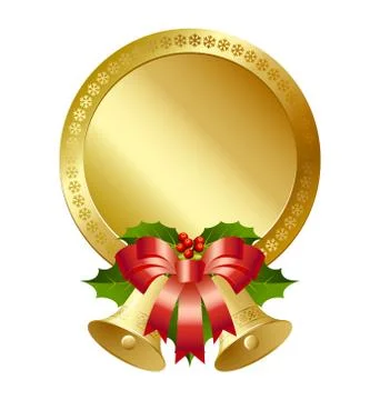 Christmas plaque Stock Illustration