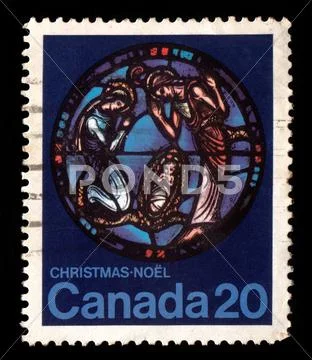 Christmas postage Stock Photos