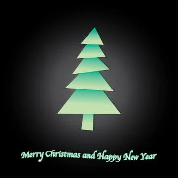 Christmas postcard Stock Illustration