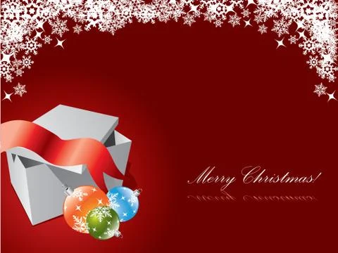 Christmas postcard Stock Illustration