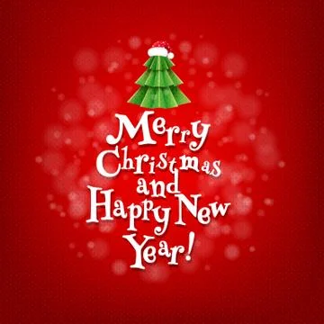 Christmas Postcard Stock Illustration